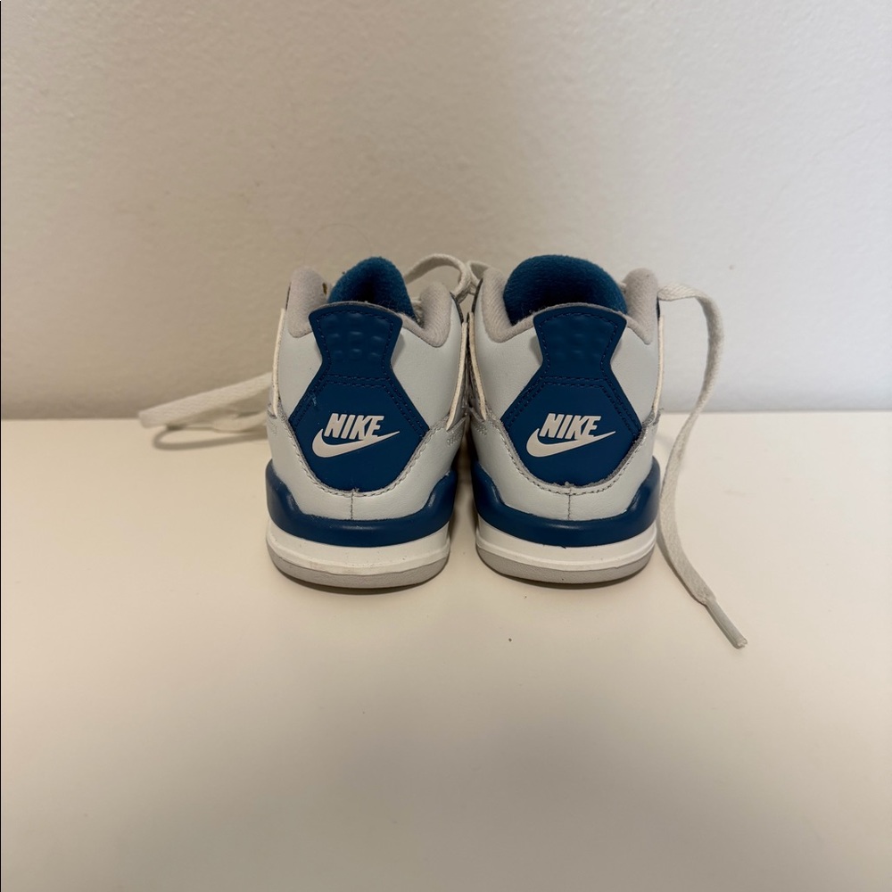 Toddler's Jordan 4 Retro Off White/Military Blue - Picture 3 of 5